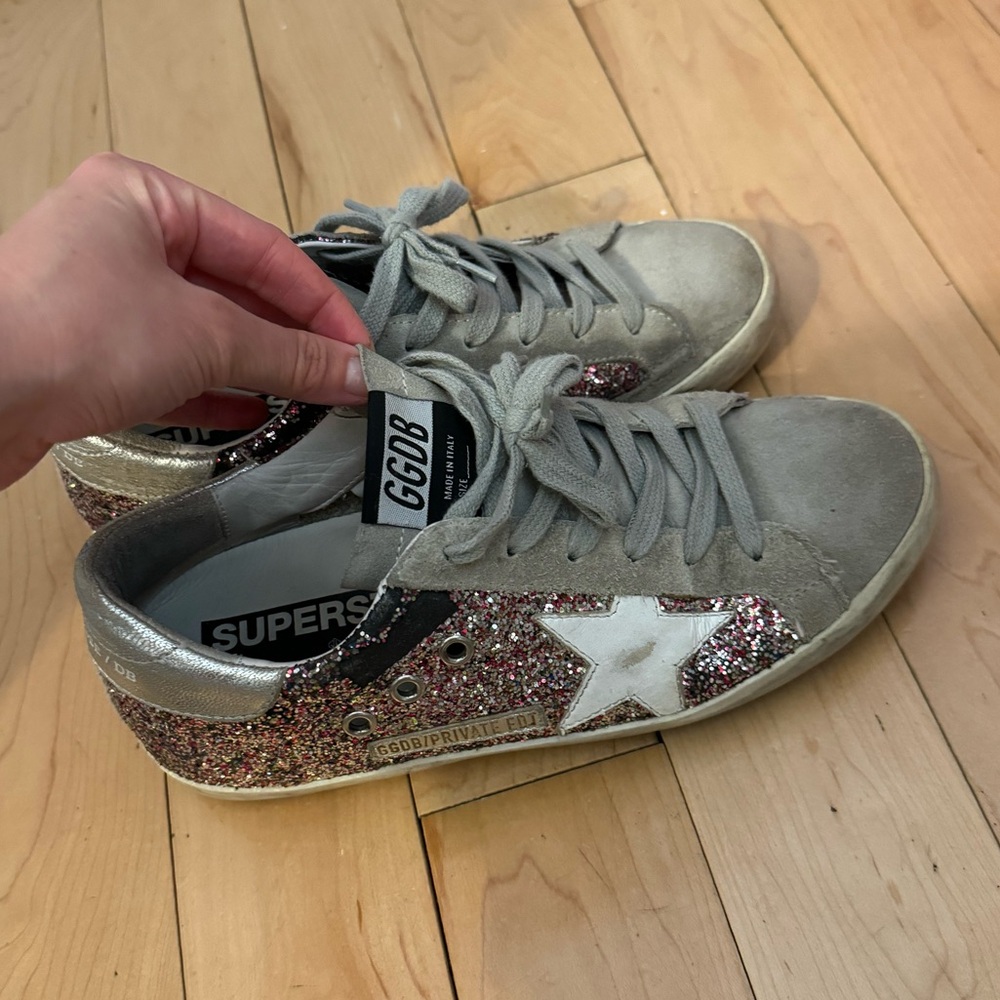 Golden goose superstar sneakers!